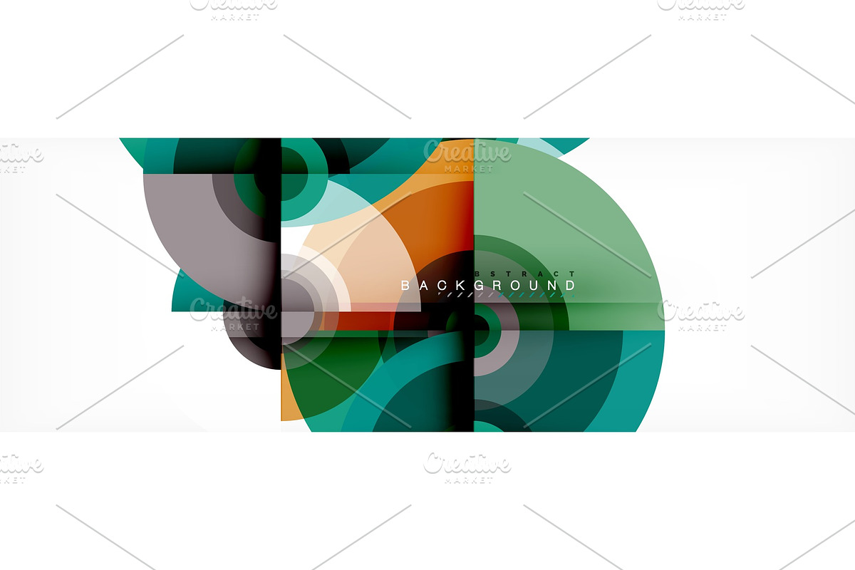 Vector circle composition, geometric in Illustrations - product preview 8