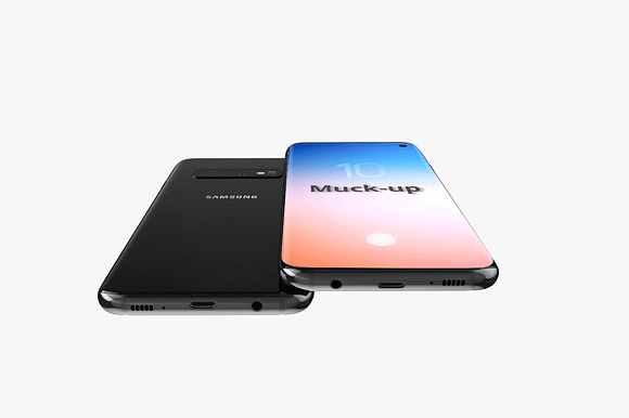 Samsung galaxy s10 Muck-up in Mobile & Web Mockups - product preview 9