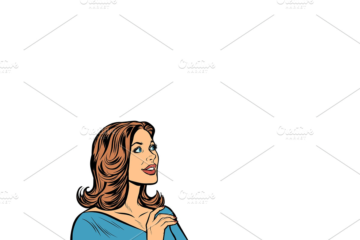 Beautiful woman isolate on white in Illustrations - product preview 8
