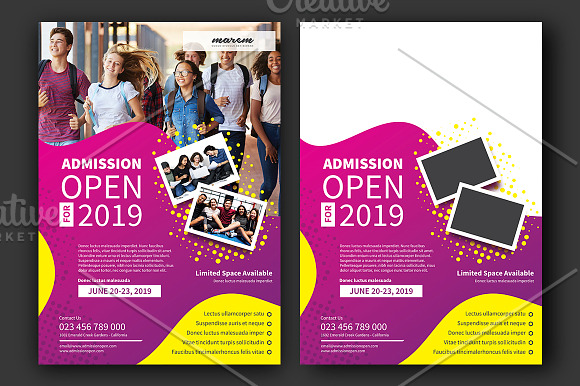 Admission Open in Flyer Templates - product preview 1