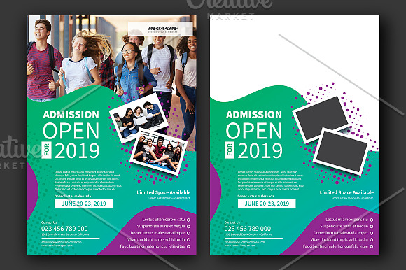 Admission Open in Flyer Templates - product preview 2