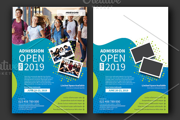Admission Open in Flyer Templates - product preview 3