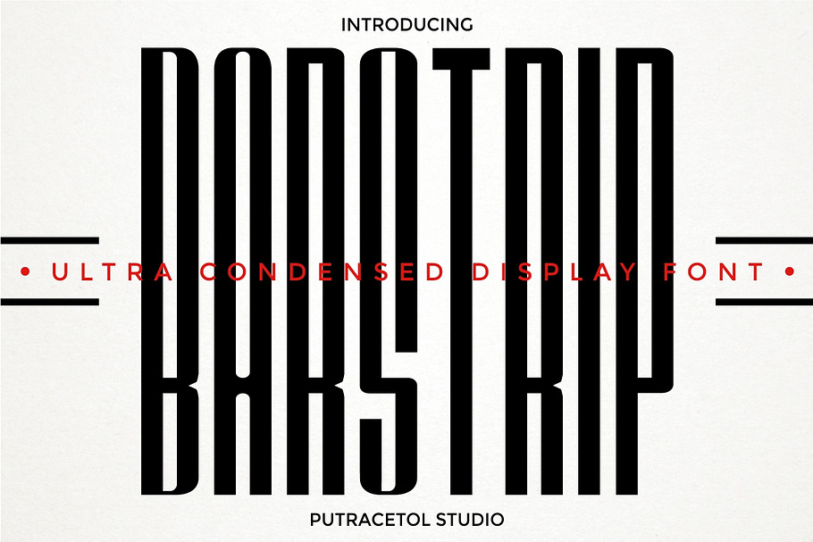 BARSTRIP - Ultra Condensed in Display Fonts - product preview 8