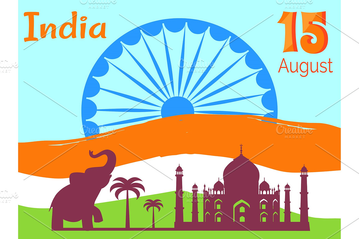 15 August Independence Day in India in Objects - product preview 8