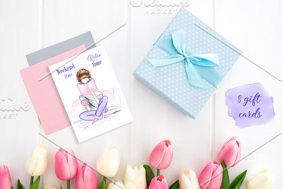 Women's day Card. 8 March in Postcard Templates - product preview 6