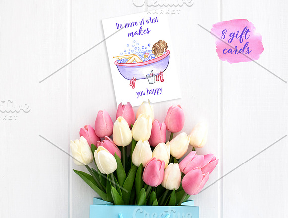 Women's day Card. 8 March in Postcard Templates - product preview 7