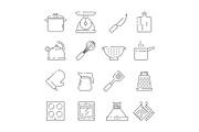 Cooking items icon. Kitchen