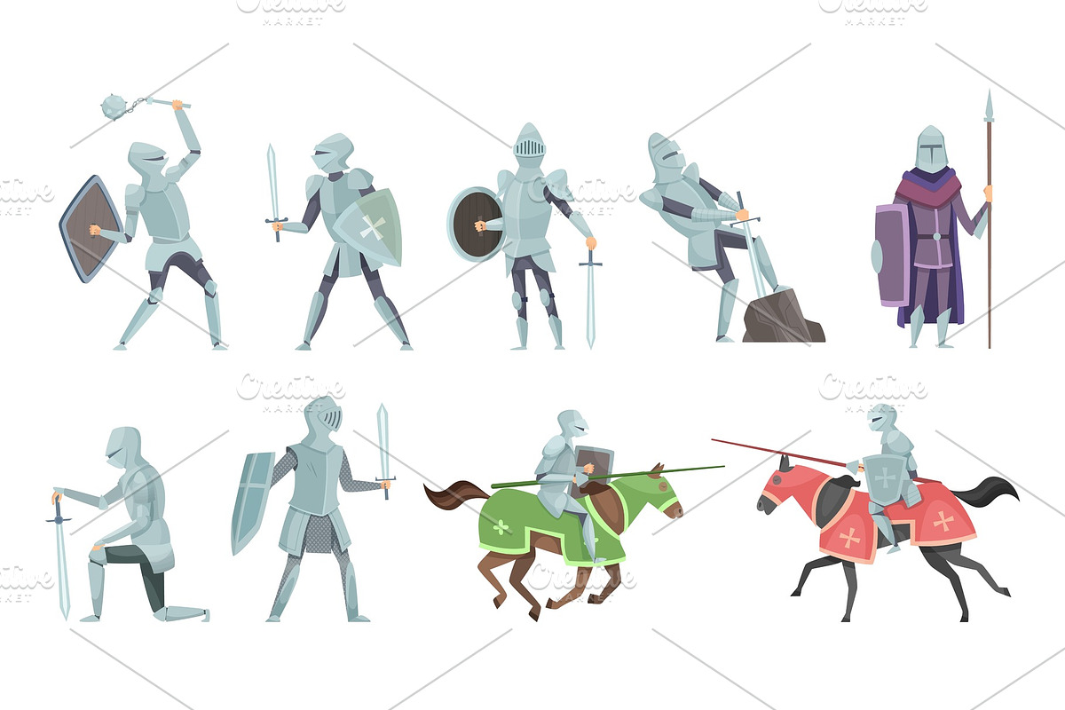 Knight. Chivalry prince medieval in Graphics - product preview 8