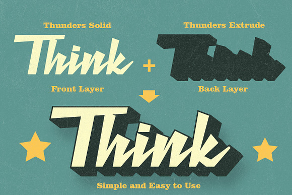 Retro Thunders - Retro Font in Display Fonts - product preview 1