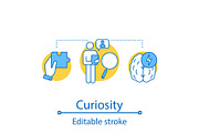 Curiosity concept icon