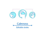Calmness concept icon