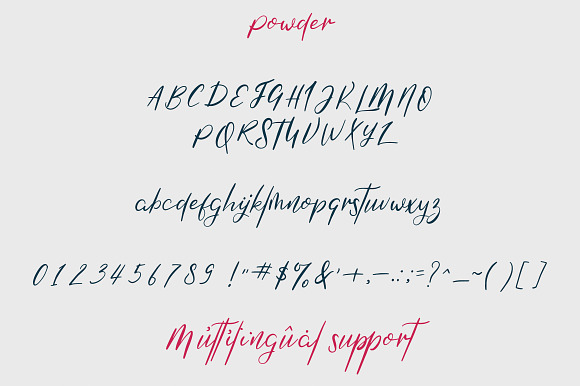 Mooka Powder - font duo in Script Fonts - product preview 9