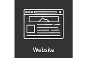 Website chalk icon