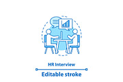 HR interview concept icon