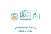 Job application verification icon