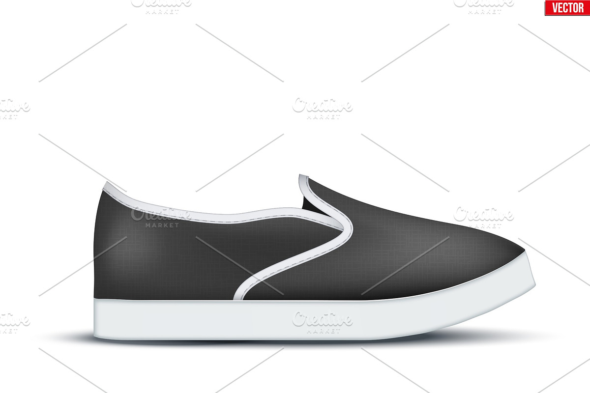 Slip on shoes Mockup in Illustrations - product preview 8