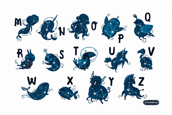 Space World / Animal Alphabet in Illustrations - product preview 3