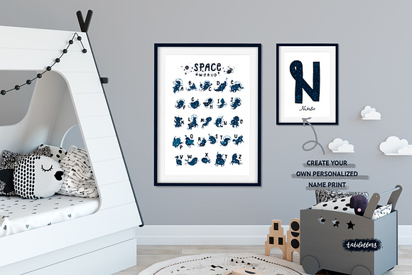 Space World / Animal Alphabet in Illustrations - product preview 6