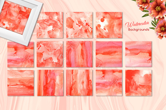 Living coral attributes Watercolor  in Illustrations - product preview 8