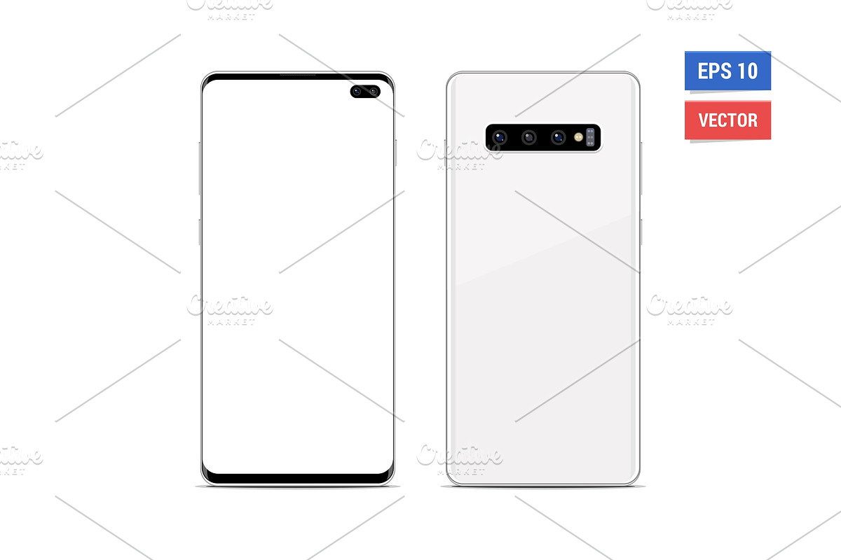 Mock-up Samsung Galaxy S10 Plus in Mobile & Web Mockups - product preview 8