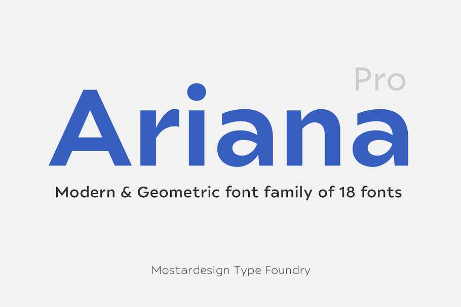 Ariana Pro font family