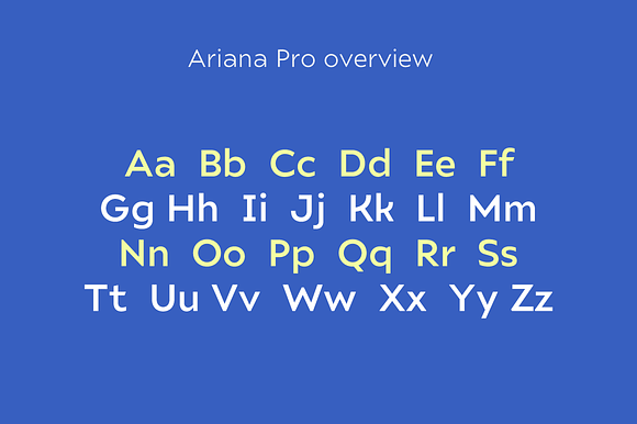 Ariana Pro font family in Sans-Serif Fonts - product preview 5