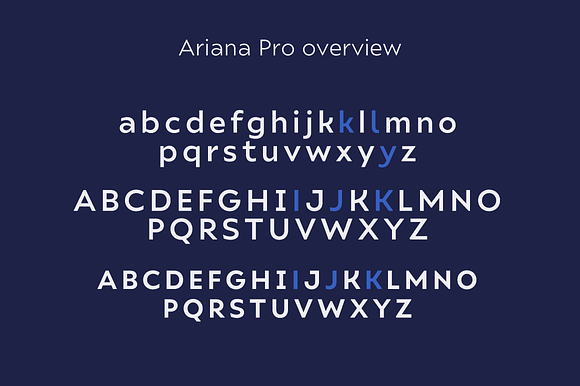 Ariana Pro font family in Sans-Serif Fonts - product preview 12