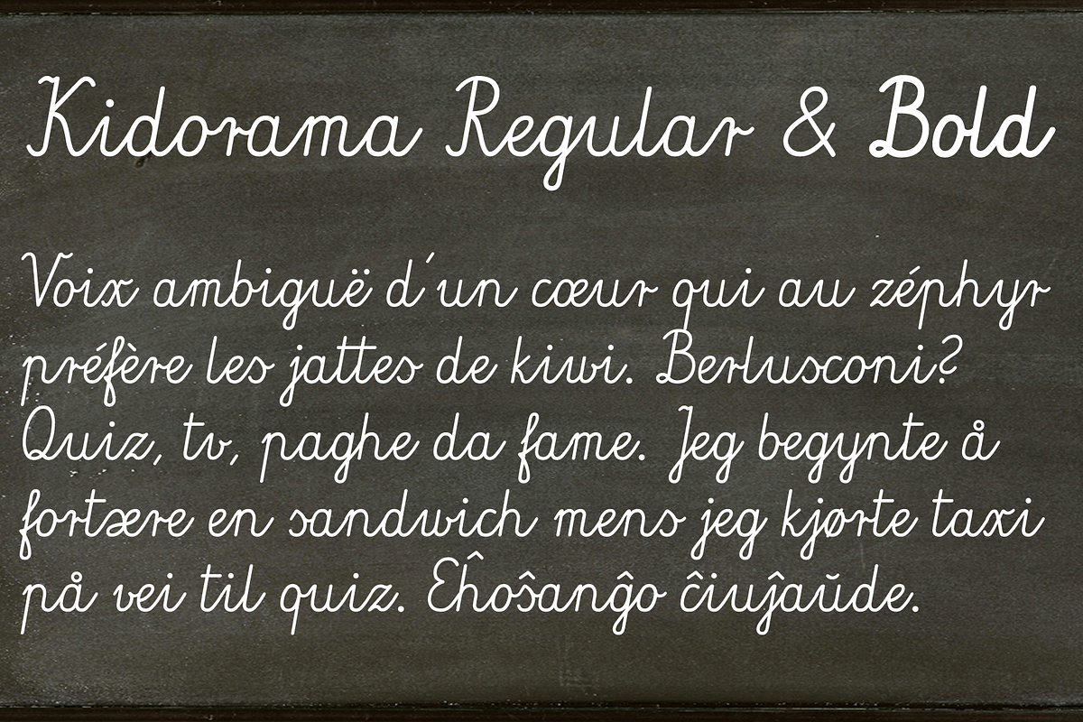 Kidorama - 2 fonts in Script Fonts - product preview 8