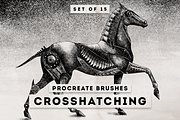 Crosshatching Procreate brushes