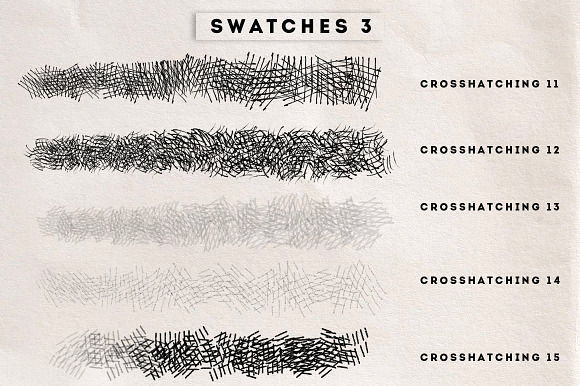 Crosshatching Procreate brushes in Photoshop Brushes - product preview 5