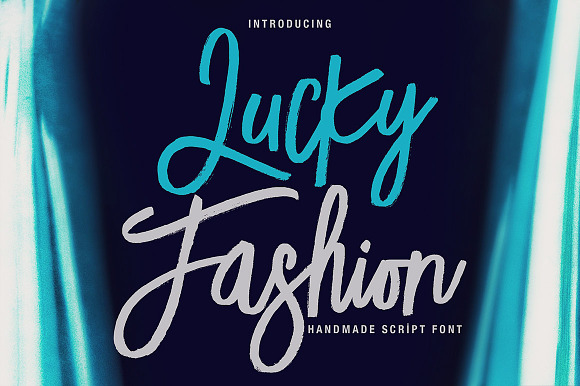 Lucky Fashion Brush Font in Script Fonts - product preview 6