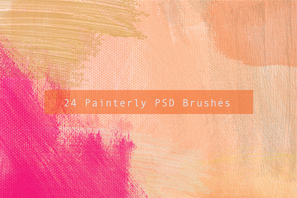 24 Painterly PSD Brushes in Photoshop Brushes - product preview 9