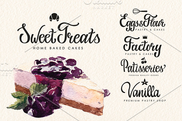 Pastry Shop Business Set in Graphics - product preview 1