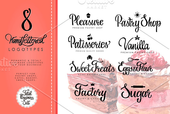 Pastry Shop Business Set in Graphics - product preview 2
