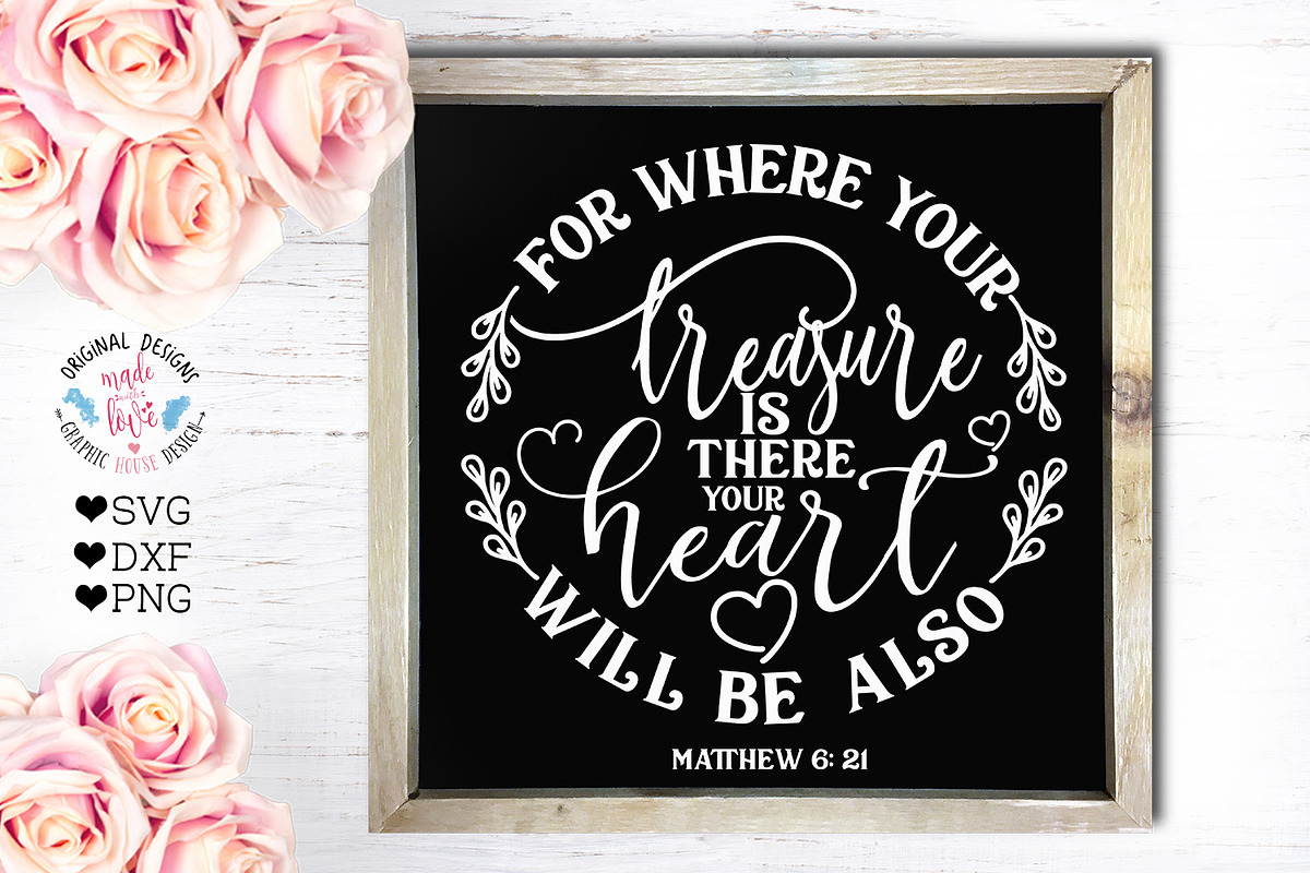 Where Your Treasure is - Faith SVG in Illustrations - product preview 8