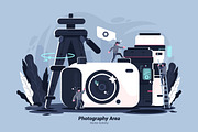 Photography Area-Vector Illustration