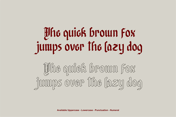 Afterkilly - Blackletter Typeface in Blackletter Fonts - product preview 2
