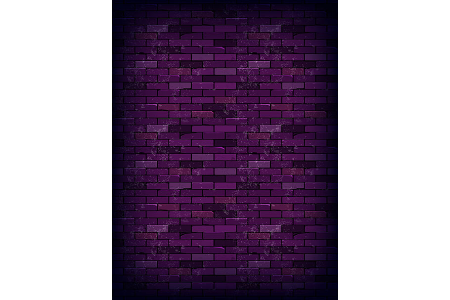 Purple rectangle brick wall