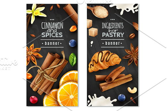 Cinnamon Realistic Set in Illustrations - product preview 4
