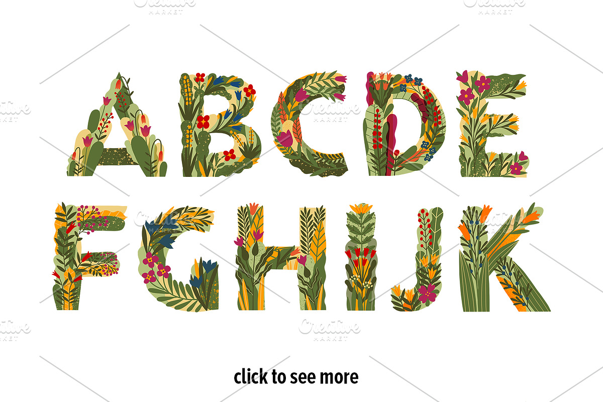 Spring Flower Lettering in Objects - product preview 8