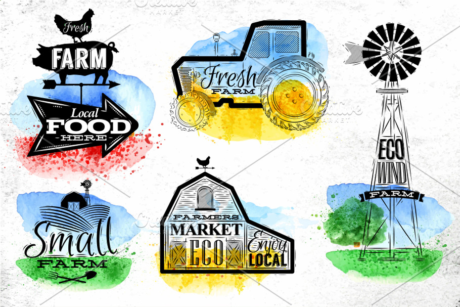 Farm Graphics in Illustrations - product preview 8