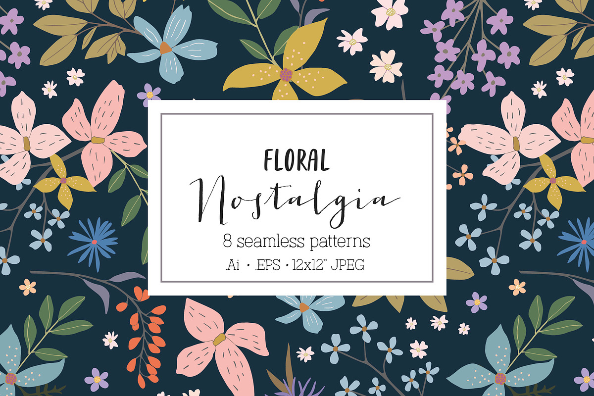 Floral Nostalgia Pattern collection in Patterns - product preview 8