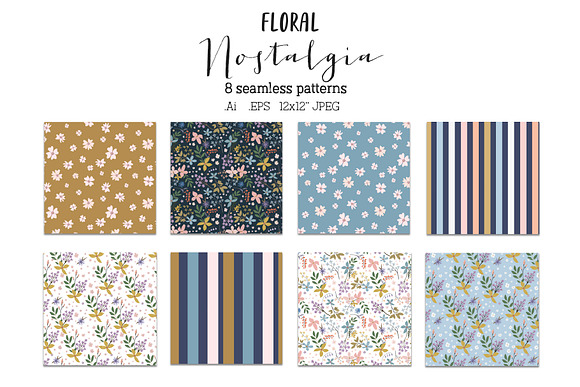 Floral Nostalgia Pattern collection in Patterns - product preview 2