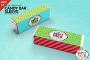Candy Bar Sleeve Packaging Mockup
