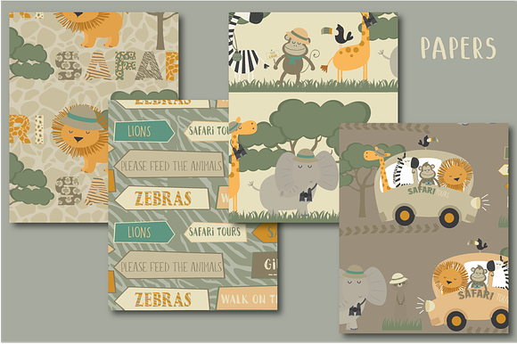 Safari tours paper in Patterns - product preview 1