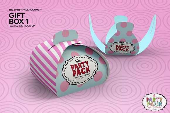 Gift Box 1 Packaging Mockup in Branding Mockups - product preview 3