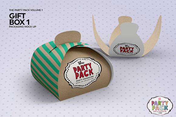 Gift Box 1 Packaging Mockup in Branding Mockups - product preview 4