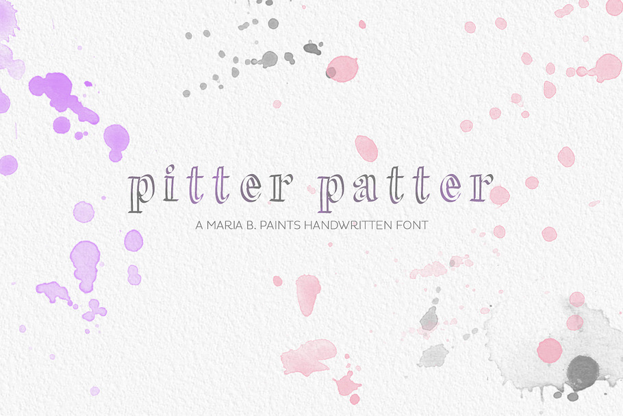 Handwritten Font - Pitter Patter in Fonts - product preview 8
