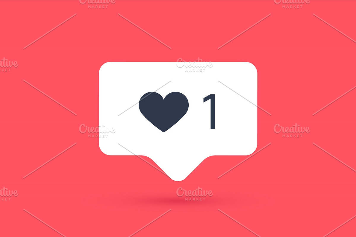 Notifications icon Like, speech in Illustrations - product preview 8