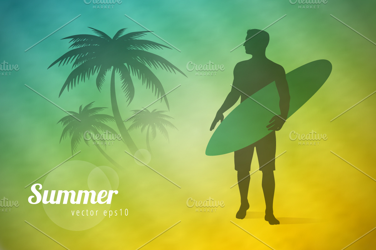 Summer Surfer in Illustrations - product preview 8